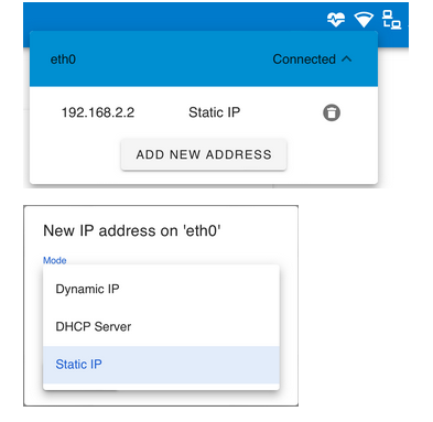 Configuración de IP del dispositivo